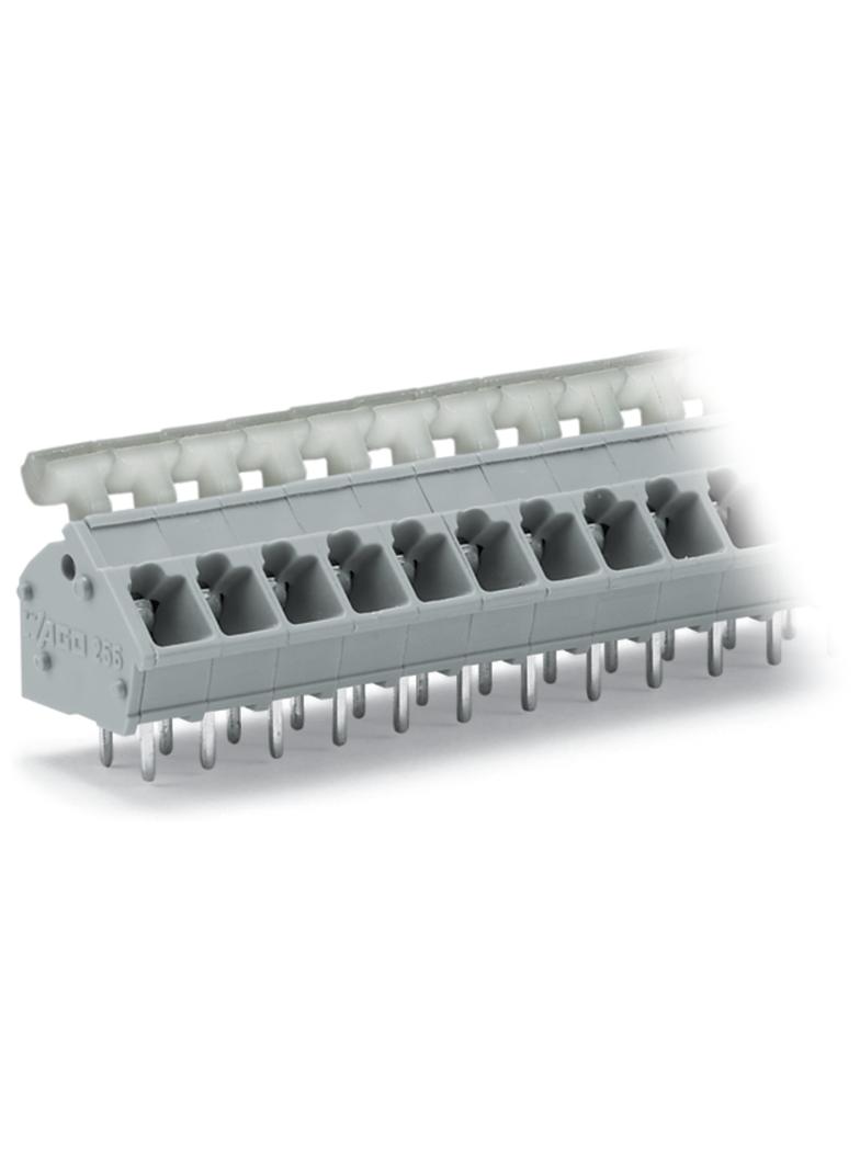 Listwa zaciskowa do płytek drukowanych 9-biegunowa szara raster 5/5,08mm /25szt./ 256-409/334-000 WAGO
