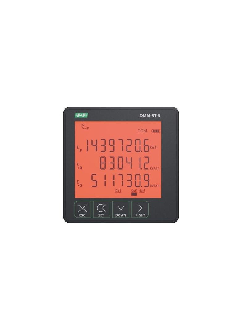 Multimetr panelowy z komunikacją Modbus RTU DMM-5T-3 F&F