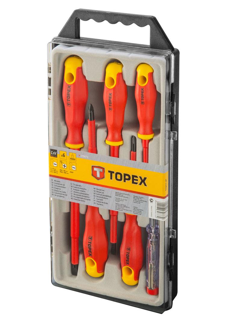 Wkrętaki 1000V, zestaw 6 szt.