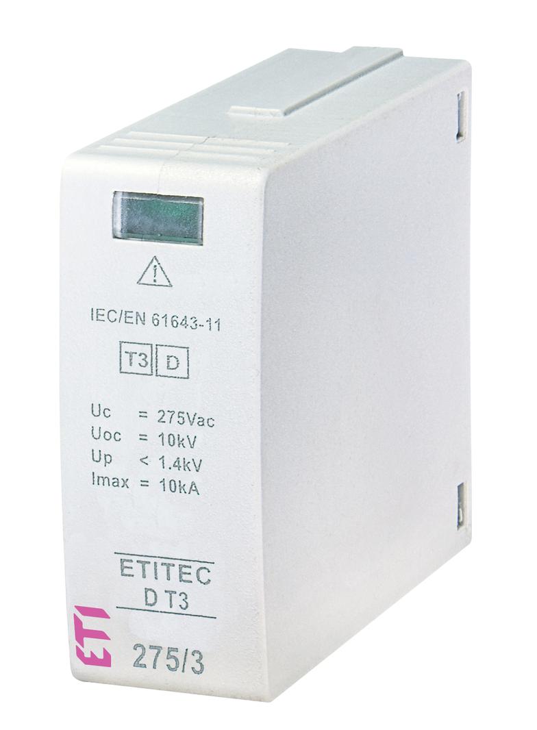 Moduł wymienny ogranicznika przepięć T3 (D) MOD.TEC D T3 275/3 002440421 ETI