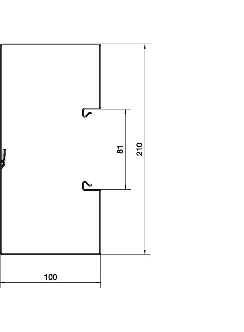 tehalit.BRS Podstawa 100x210mm stal ocynk BRS1002101VERZ HAGER