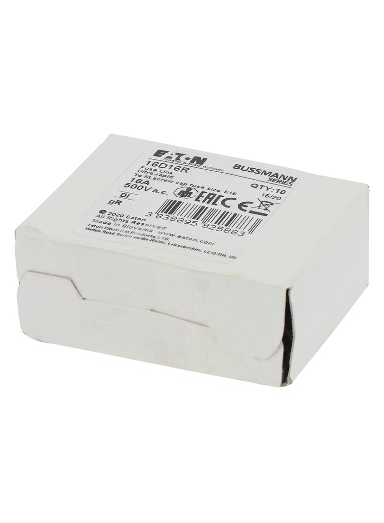 FUSE 16A DI/E16 GR 500VAC Wkładka DI 16A GR 500VAC E16 16D16R EATON