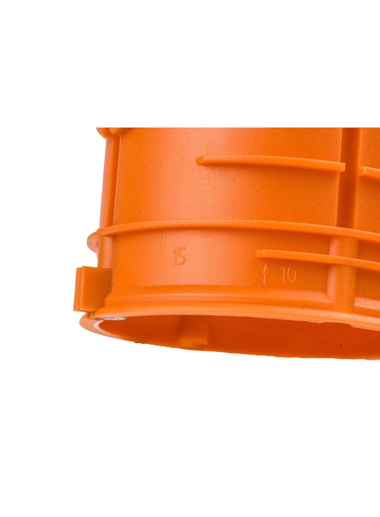 ZZ60KFw ,  Puszka podtynkowa do łączenia O 60, płytka, z wkrętami, pomarańczowy