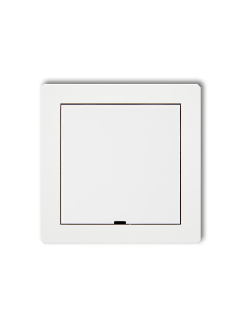 DECO Ramka pośrednia z zaślepką biały mat