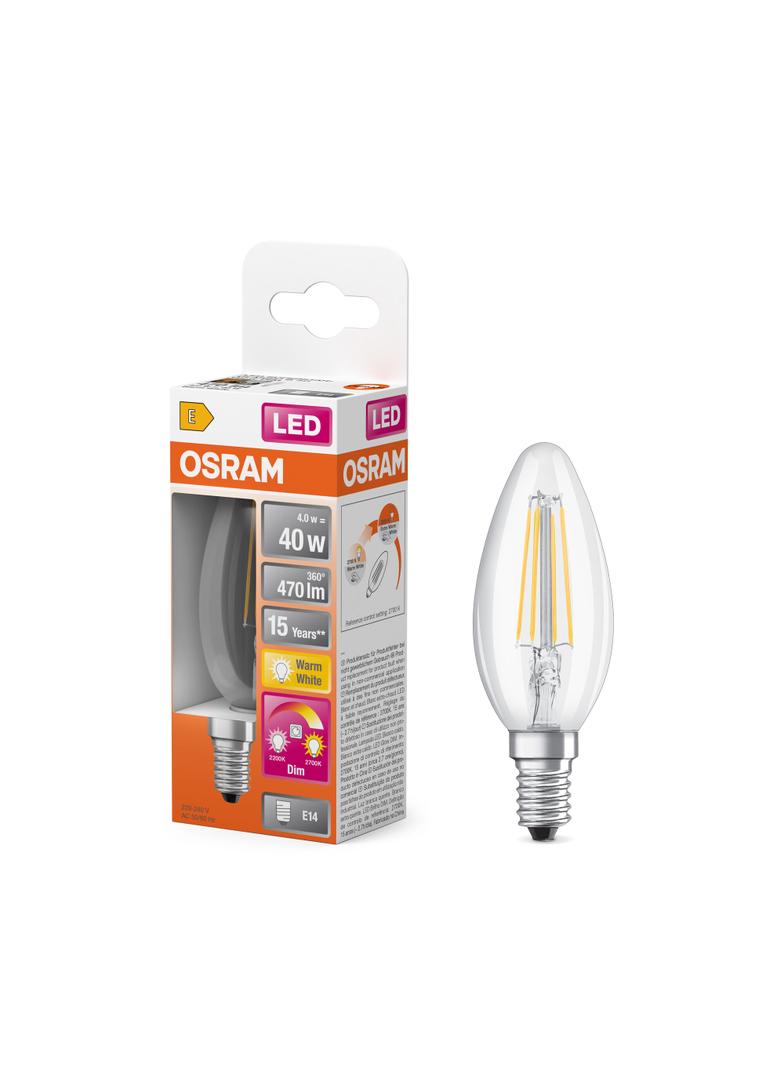 Lampa LED STAR+ GLOWdim CL B40 FILAMENT 4W 827 E14