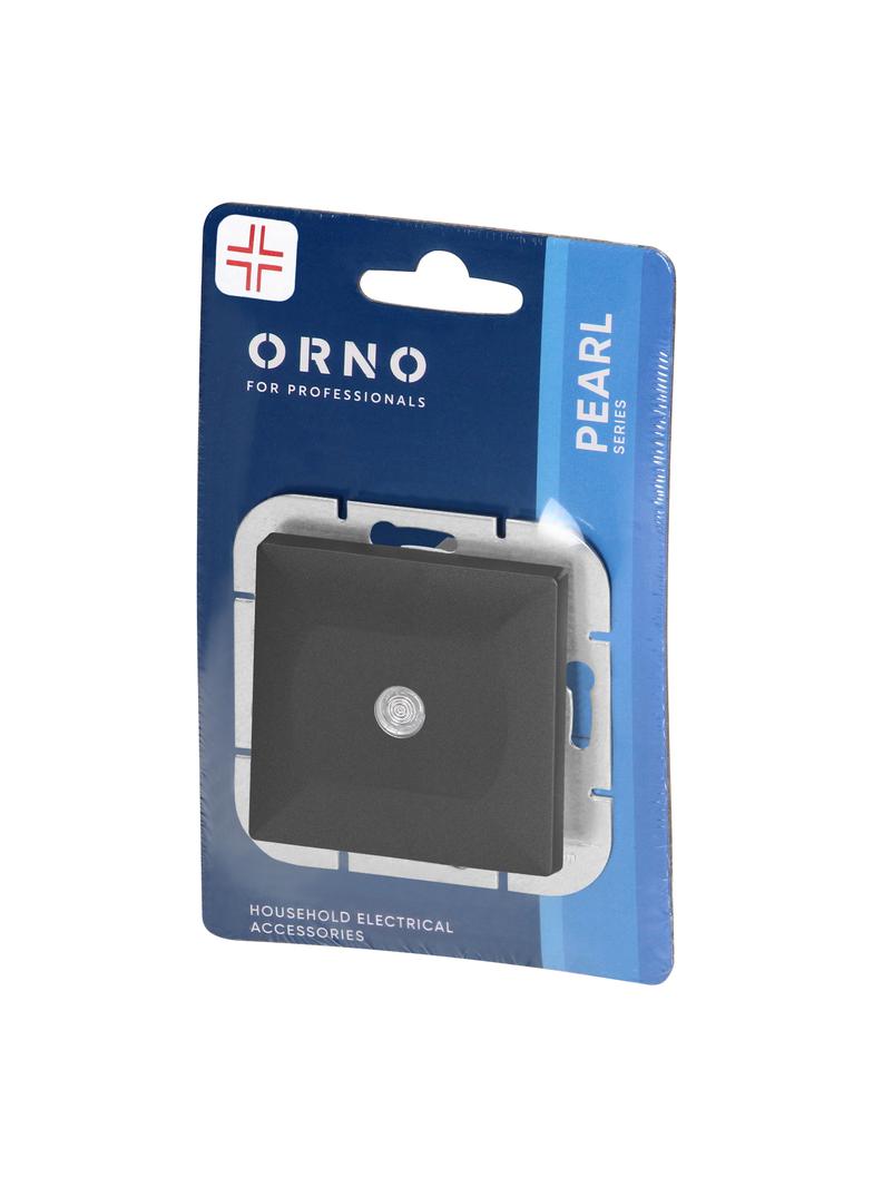 Łącznik krzyżowy podtynkowy z podświetleniem Pearl, WP-8P/S, czarny OR-OE-7703/P/B ORNO