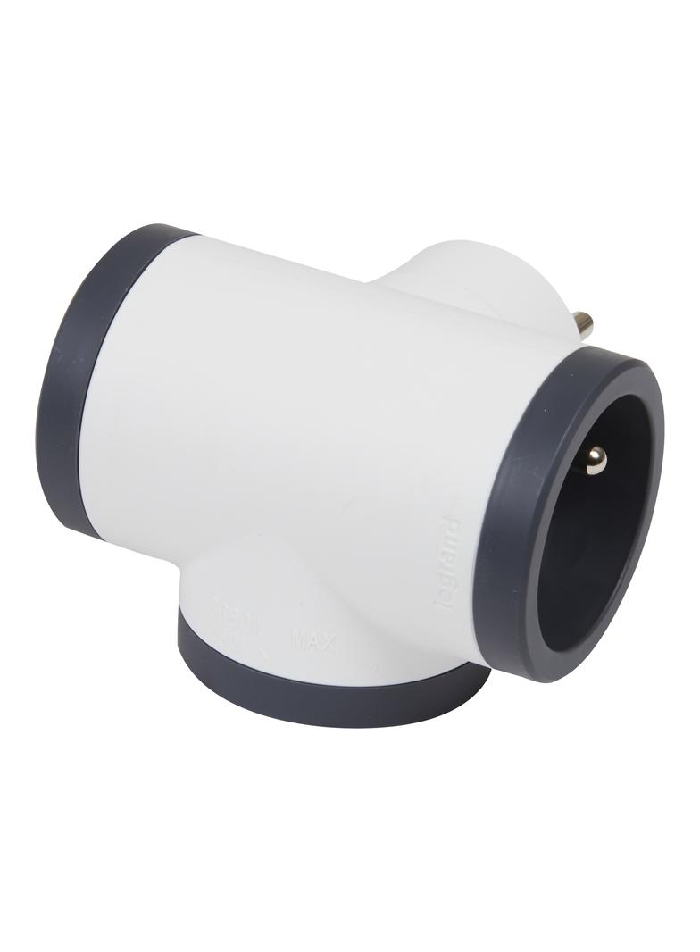 ROZGAŁĘŹNIK 3X2P+Z - BIAŁY/GRAFITOWY, Legrand