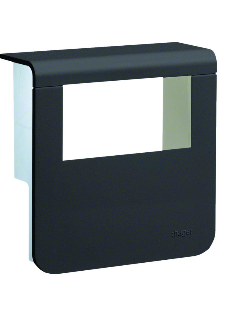 tehalit.SL Pokrywa nośnika urządzeń 20x80 2*45x45 czarny SL200809329011 HAGER