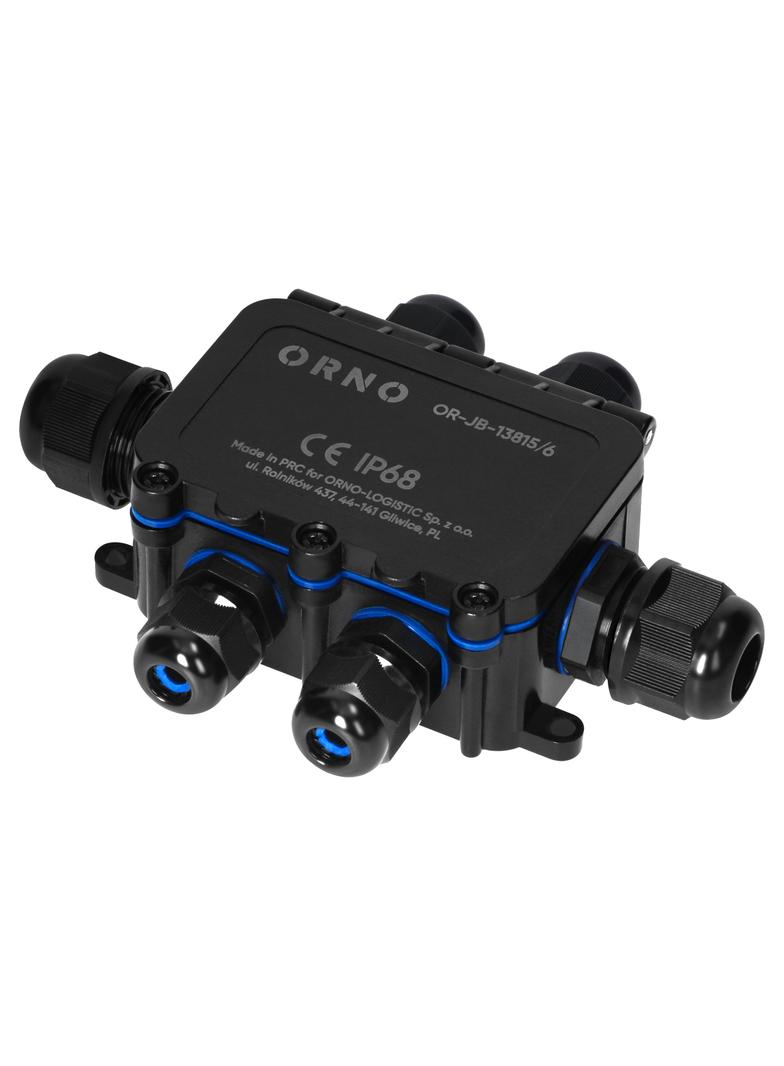 Puszka natynkowy HD IP68, 0,5-6,0mm2 ,2 dławnice M20, 4 dławnice M16 OR-JB-13815/6 ORNO