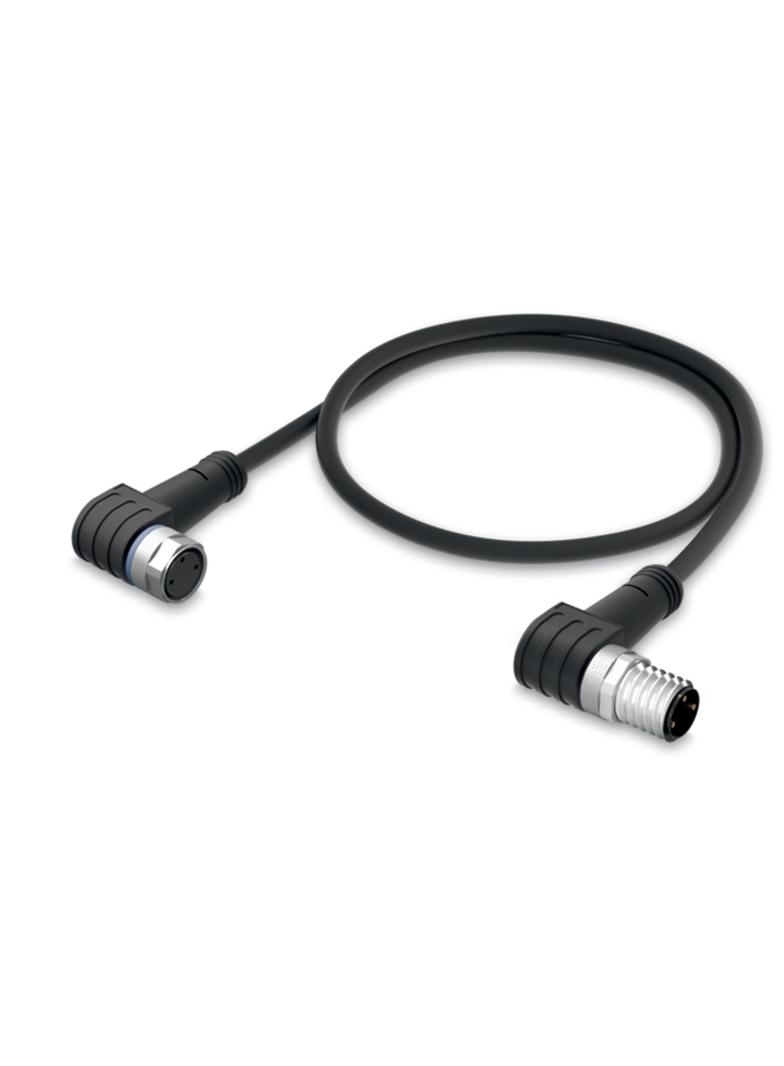 przewód do czujników/el.wykonawczych gniazdo kątowe/wtyczka kątowa M8 2m