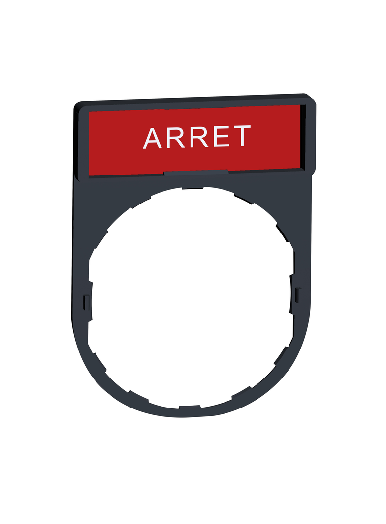 Harmony XB4 Ramka 30X40mm do mocowania etykiet o wymiarach 8X27mm ARRET