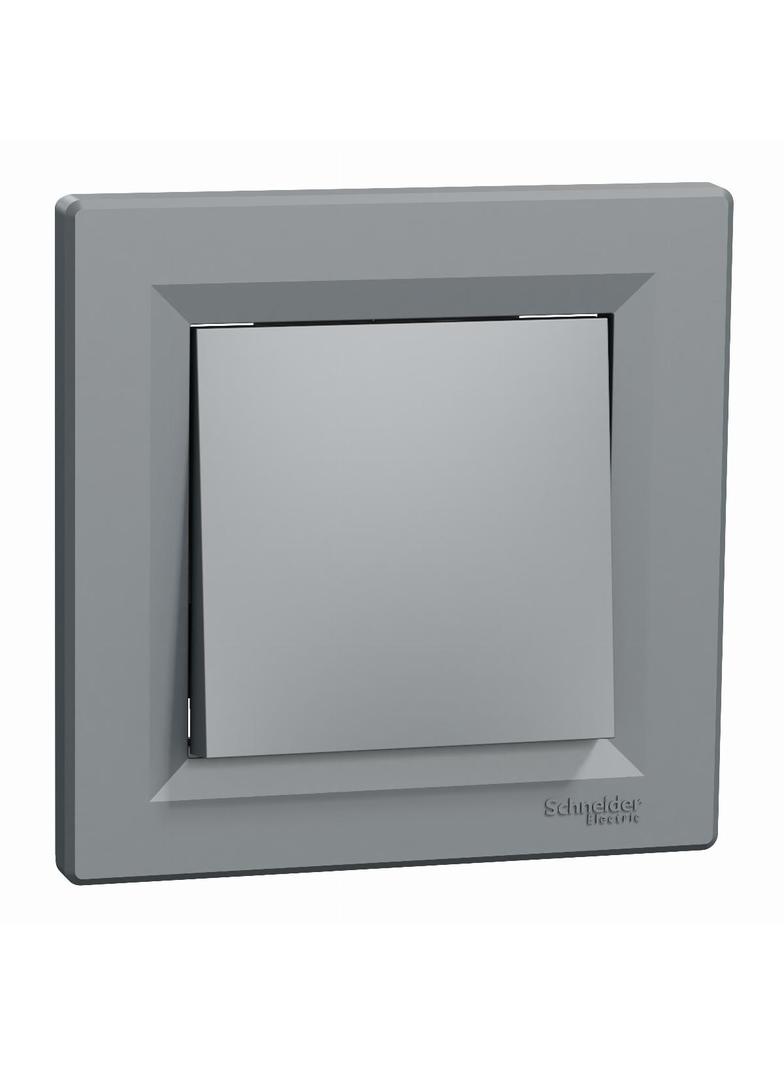 Asfora, łącznik 1-biegunowy, bez ramki, stal