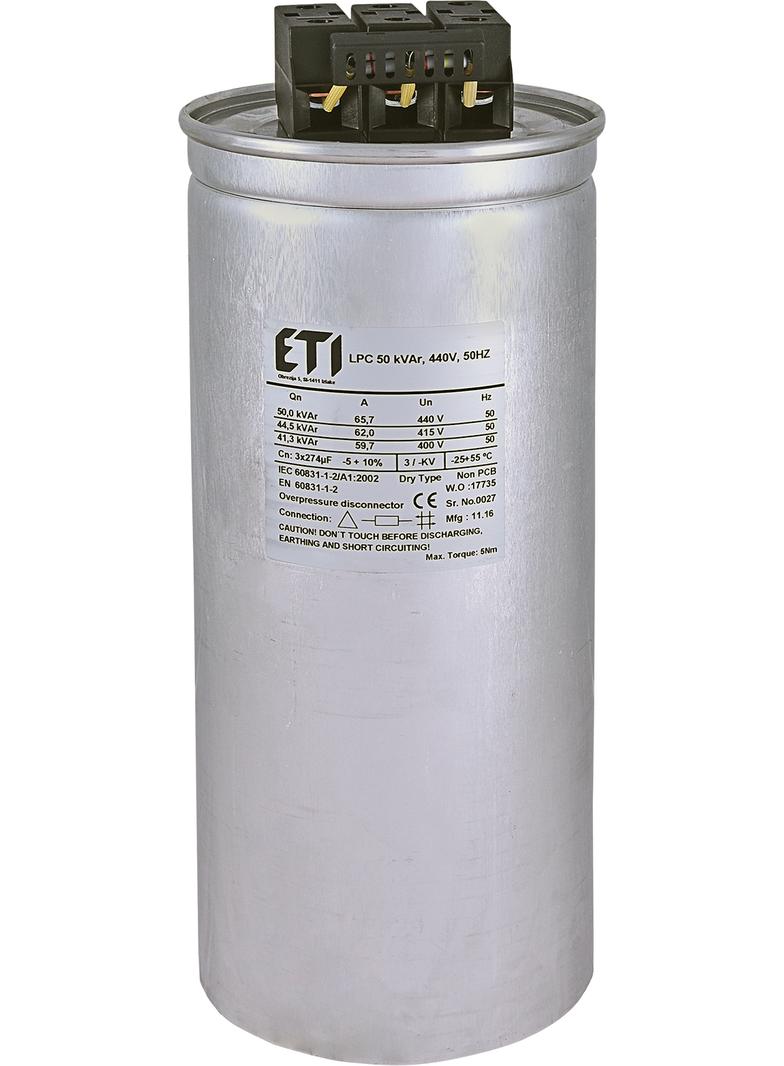 Kondensator LPC 50 kVAr, 440V, 50Hz 004656767 ETI