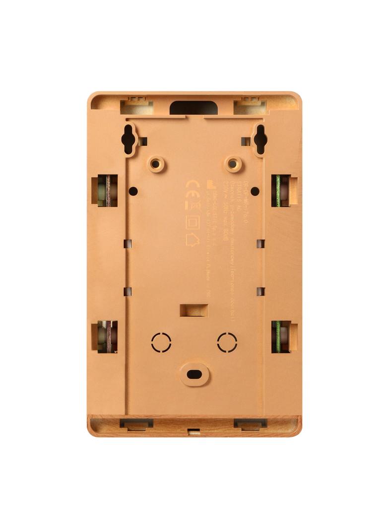 STRATIS AC, dzwonek przewodowy elektromechaniczny dwutonowy, 230V, dębowy