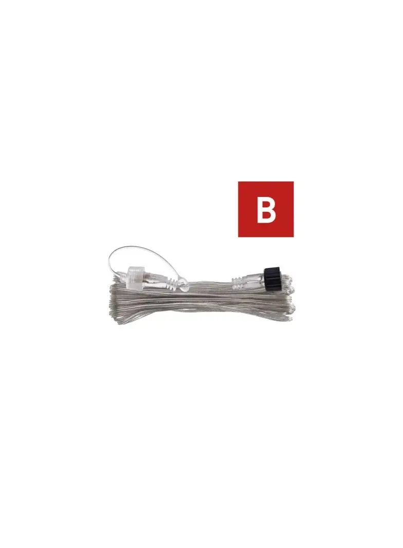 Oświetlenie łączone Standard - przedłużacz 10m, przeźroczysty, IP44