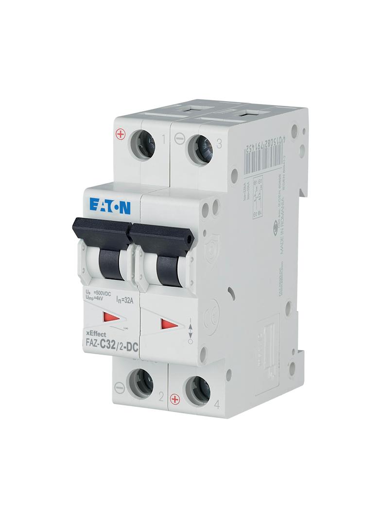 FAZ-C32/2-DC Wyłącznik nadprądowy 10kA DC C32A 2P 279143 EATON