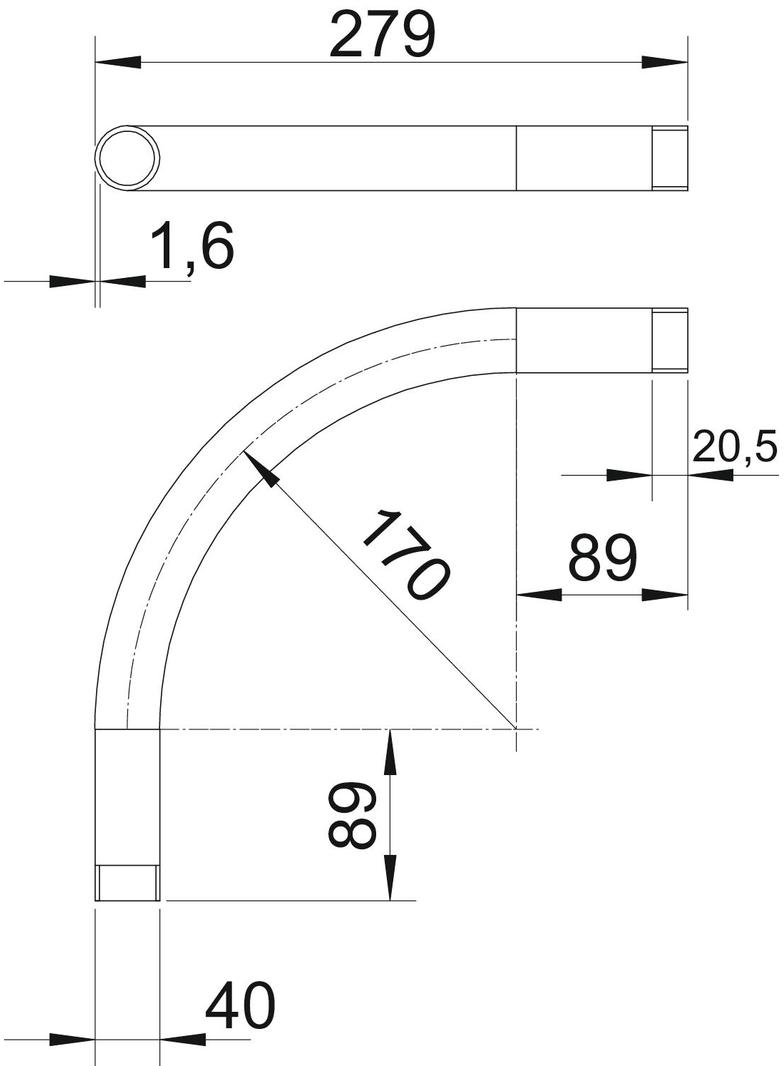 SBNM40 FT, Kolanko rurowe