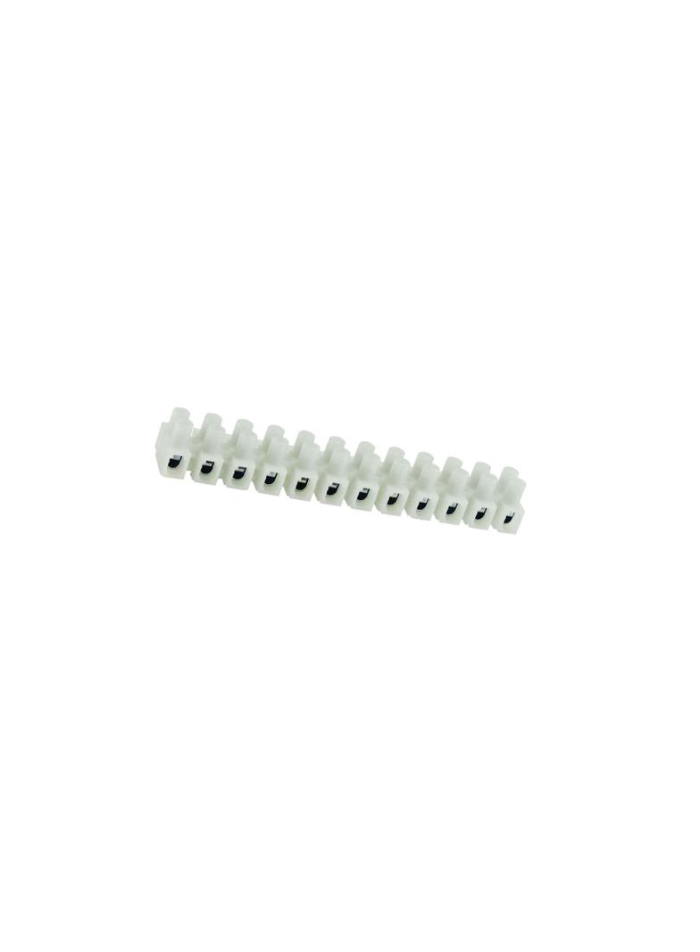 Listwa zaciskowa gwintowa 1,5mm2 12‑torowa poliamidowa PA66 z podkładką biała LPA12‑1.5 89091110 SIMET