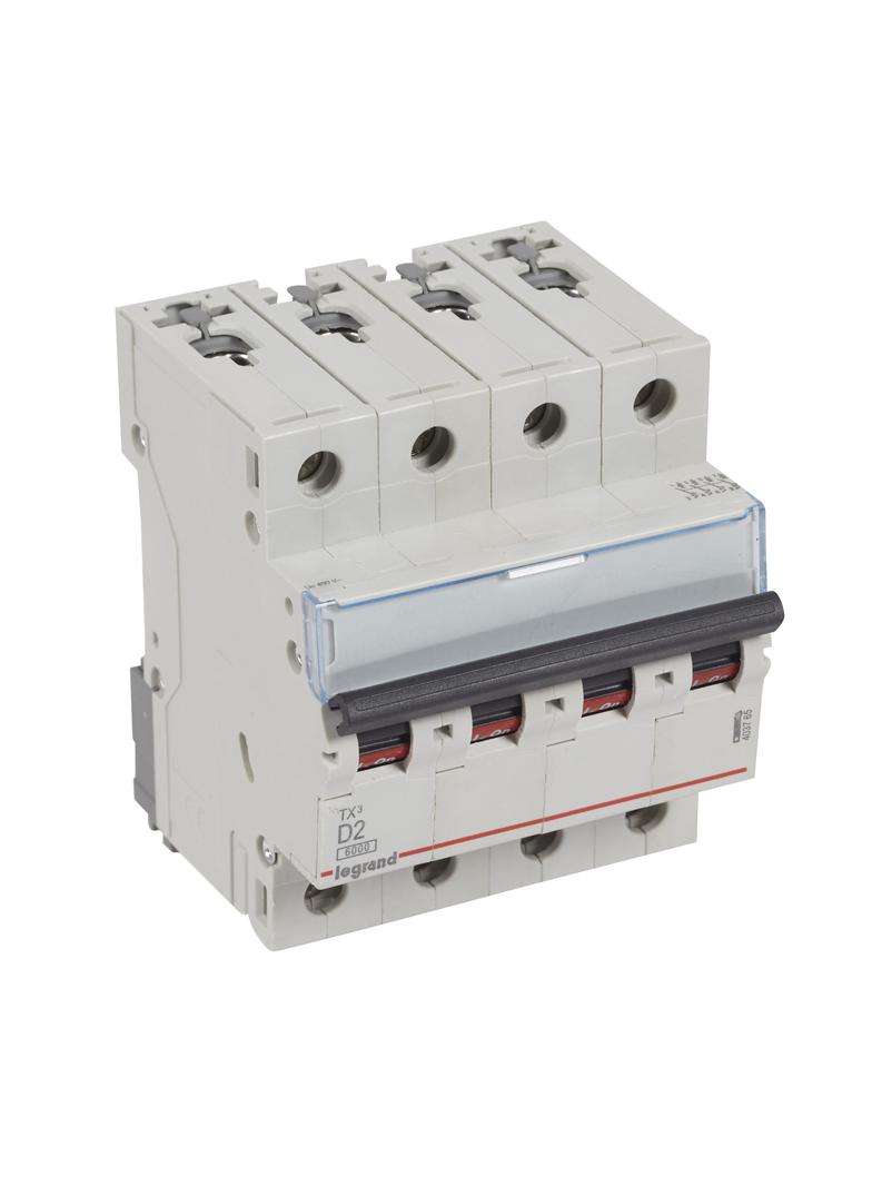 Wyłącznik Nadprądowy 4P D2A 6kA AC S304 TX3 403765 LEGRAND