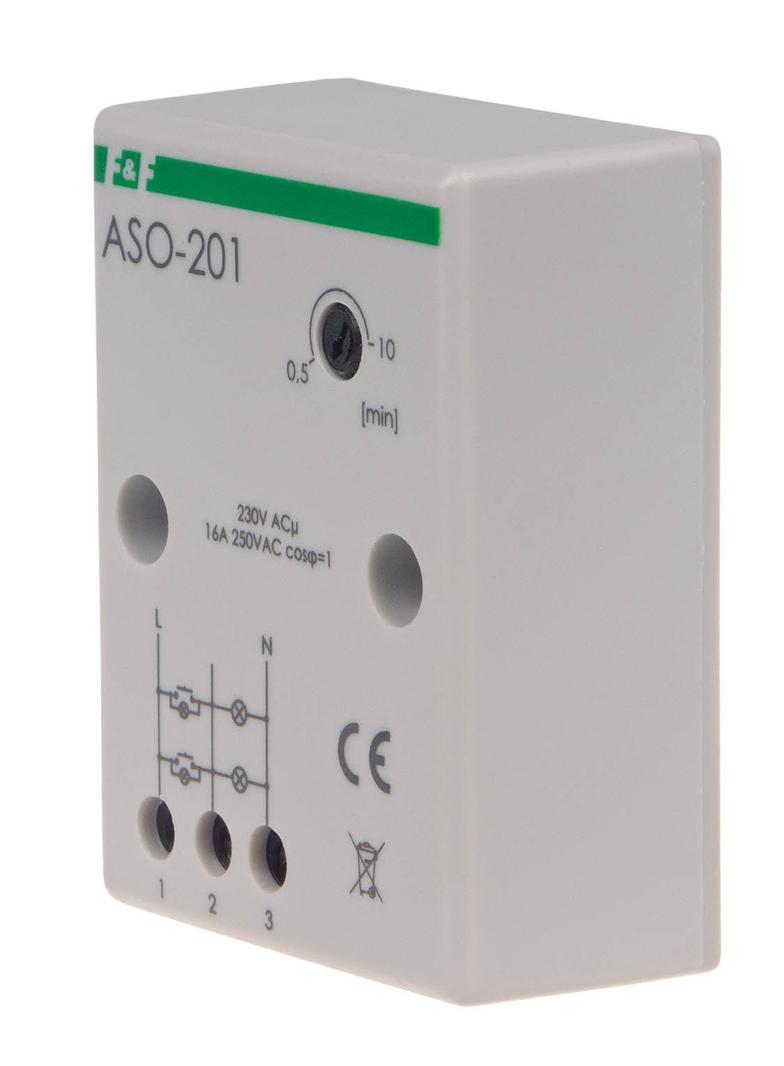 Automat schodowy z zaciskami śrubowymi 230V ASO-201 F&F