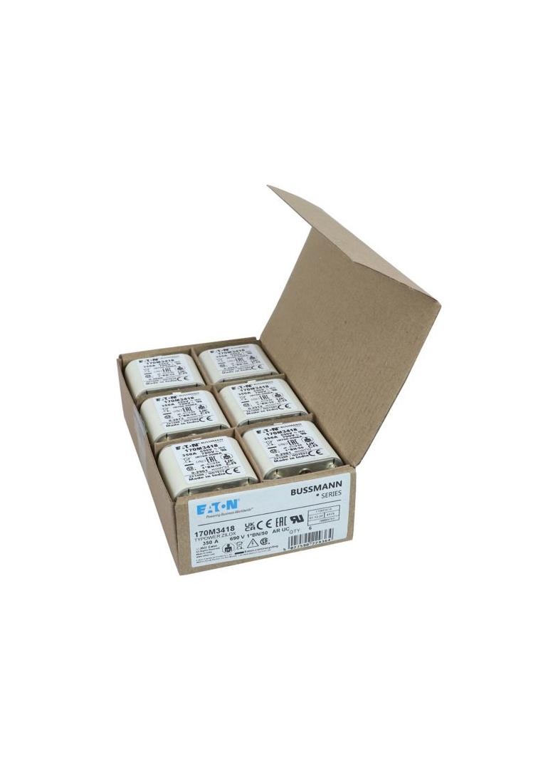 FUSE 350A 690V 1*BN/50 AR UC Wkładka szybka 350A AC 690V rozmiar 1 45x59x51 mm aR I 170M3418 EATON