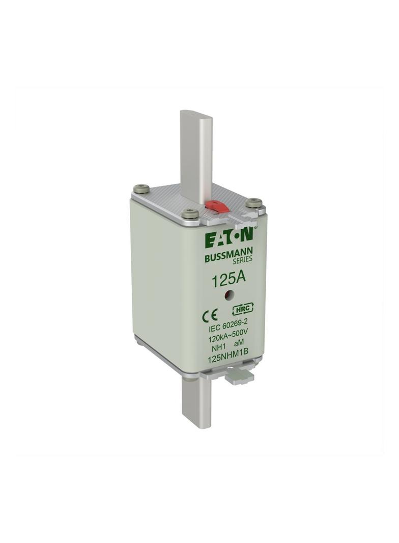 NH FUSE 125AMP 500V aM SIZE 1 Wkładka NH1 125A 500V AM podwójny wskaźnik 125NHM1B EATON