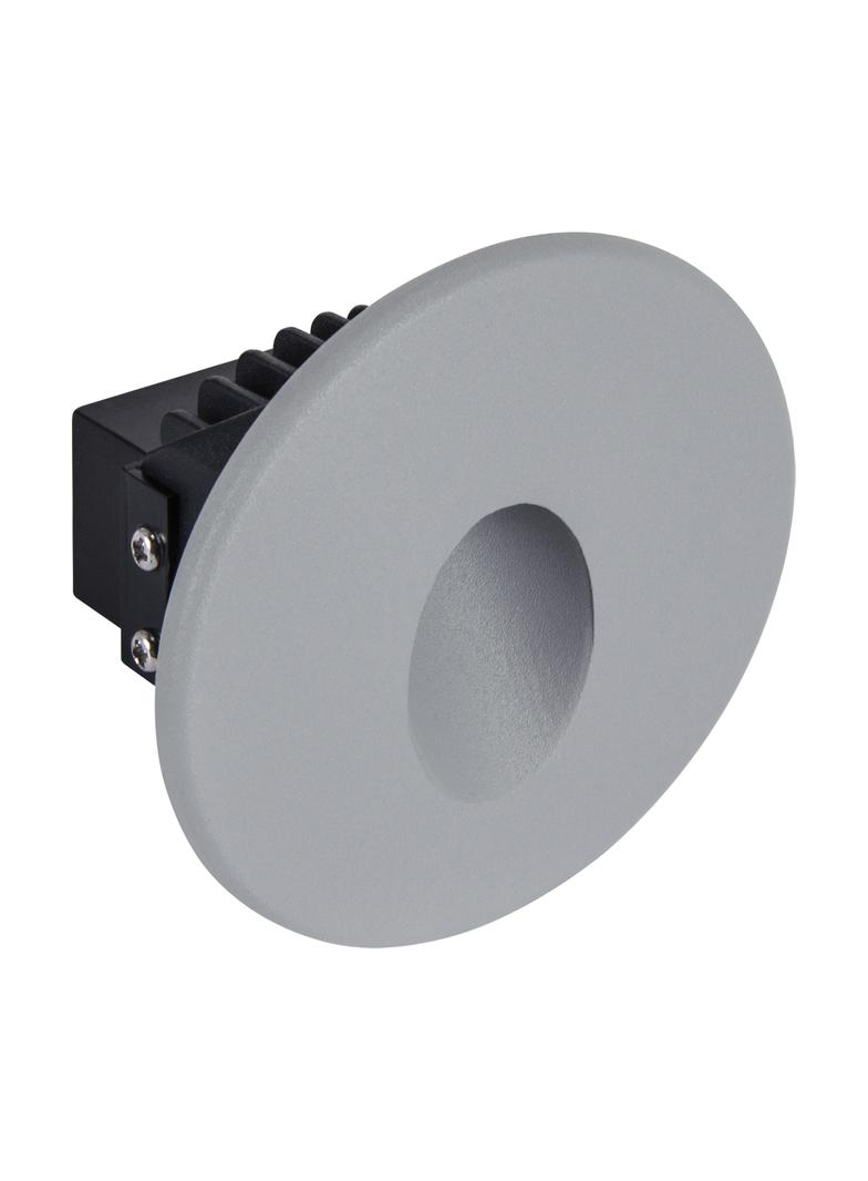 Ideus oczko ścienne schodowe LED Azyl C 1,6W 70lm 4000K szare IP54 03904