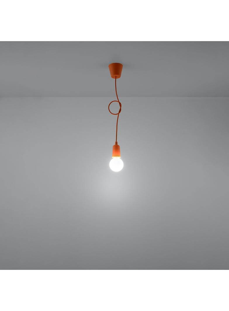 Sollux Lampa wisząca DIEGO 1 pomarańczowy SL.0584