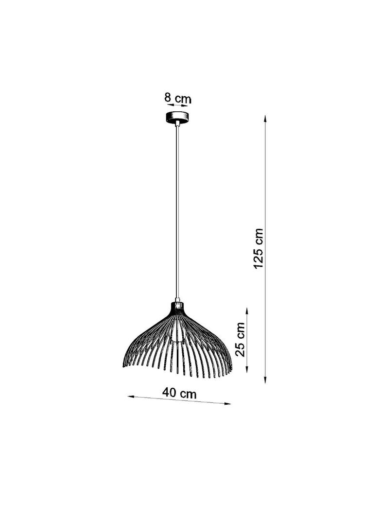 Sollux Lampa wisząca UMB czarny SL.0665