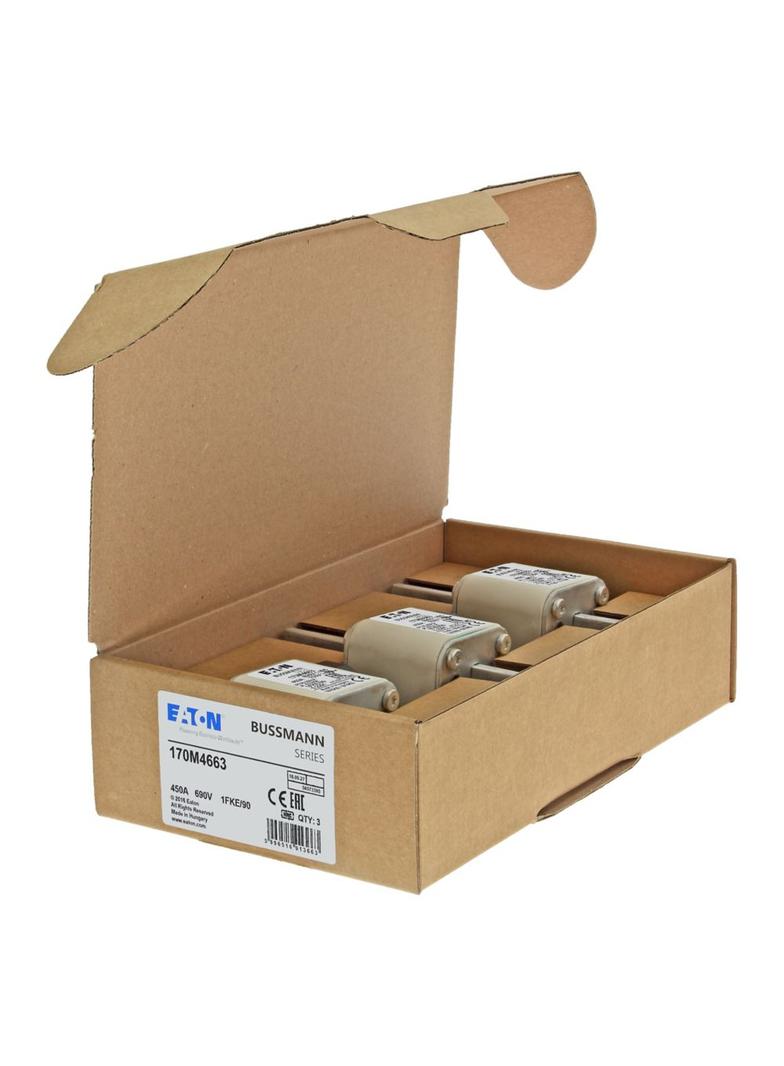 FUSE 450A 690V 1FKE/90 AR UC Wkładka szybka 450A AC 690V rozmiar 1 53x69x136 mm aR IEC UL 170M4663 E