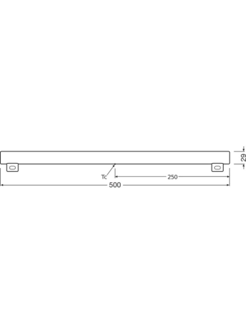 Lampa LED LEDinestra DIM 50cm 4,9W 827 FR S14s