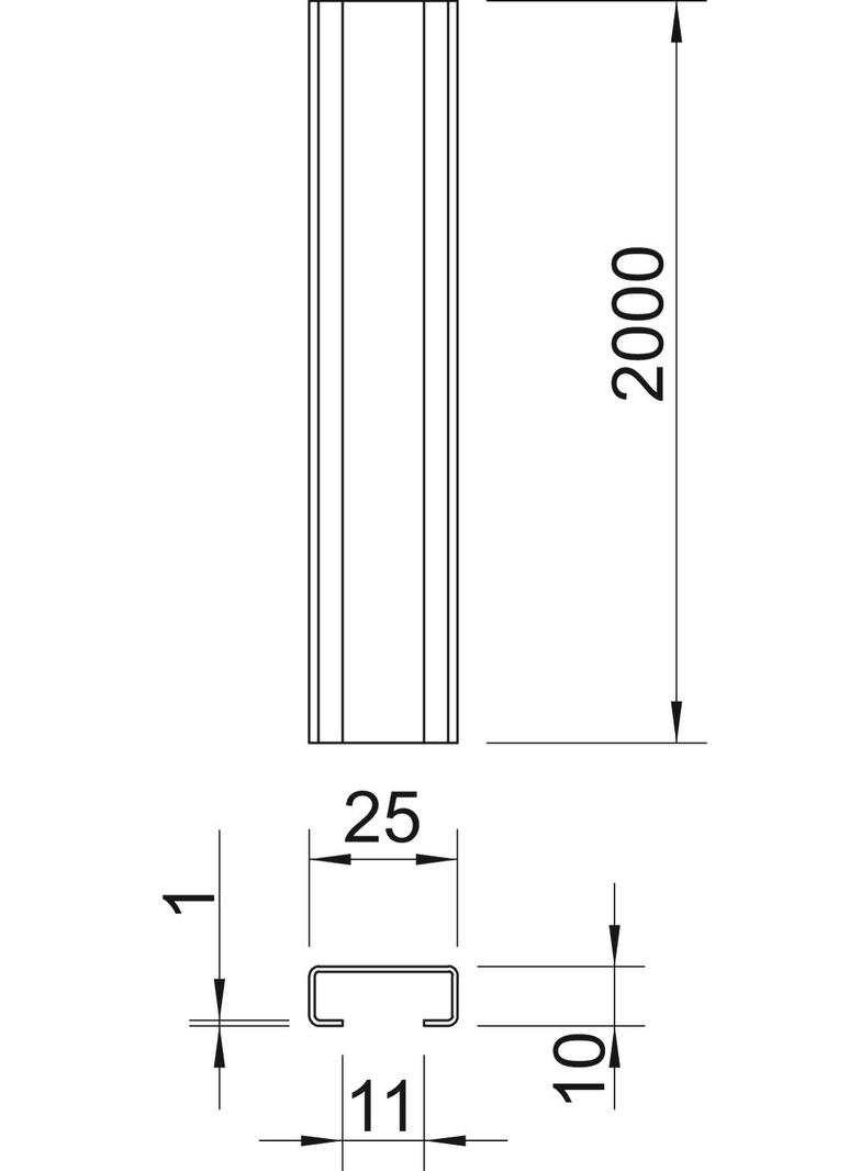 2061, SZYNA PROF.PEŁNA W TAŚMIE 2 M