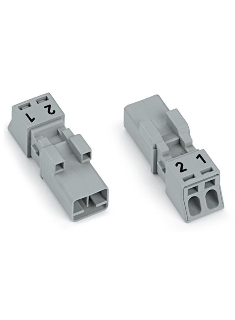 WINSTA MINI wtyk 2-torowy szary