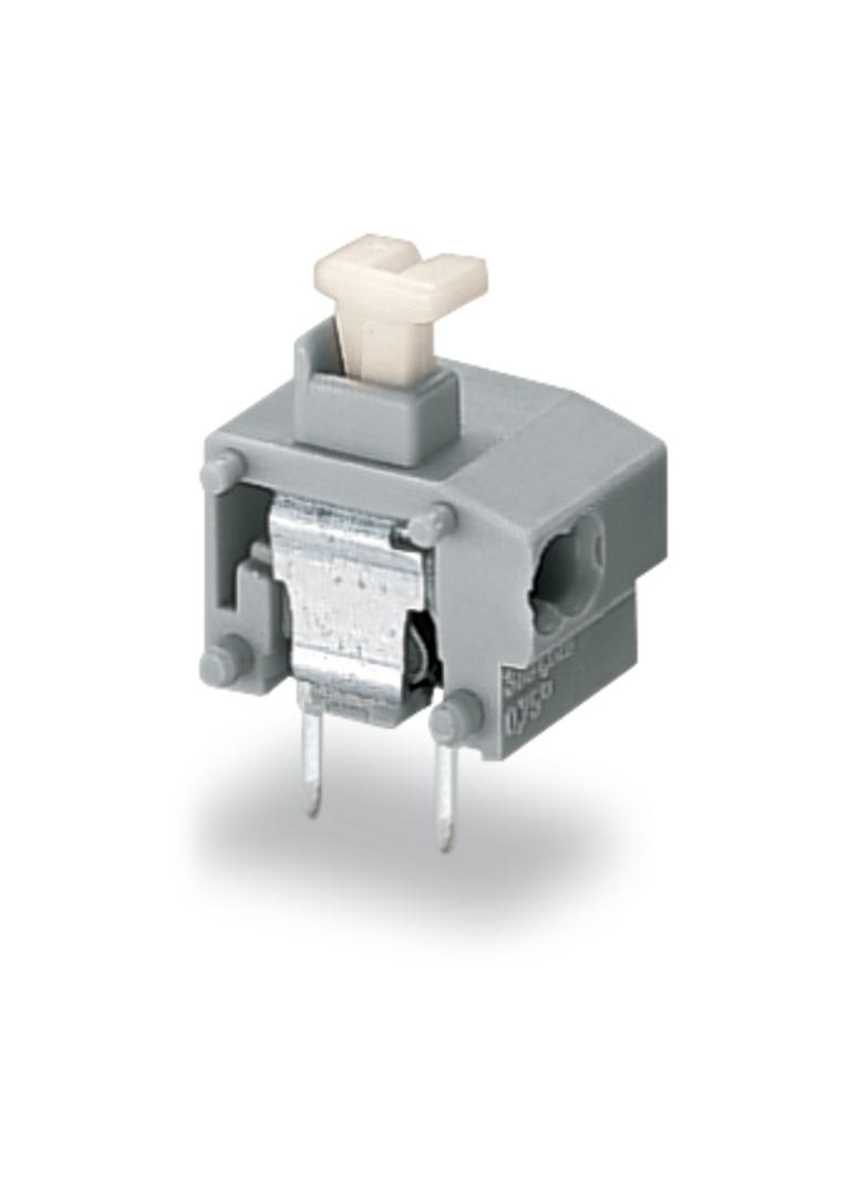 Złączka do płytek drukowanych szara raster 10/10,16mm 235‑851/332‑000 /100szt./ WAGO