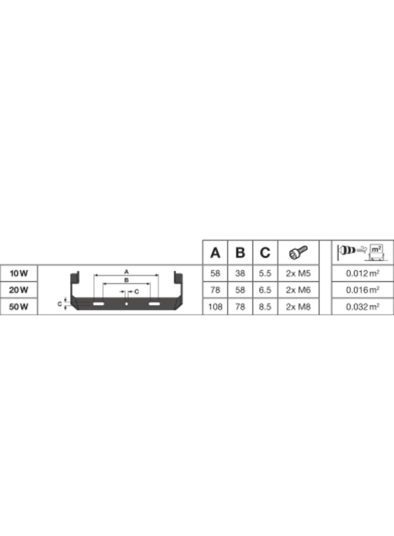 Naświetlacz FLOOD LED PERFORMANCE 50W 4000K SYM 100 SENSOR white