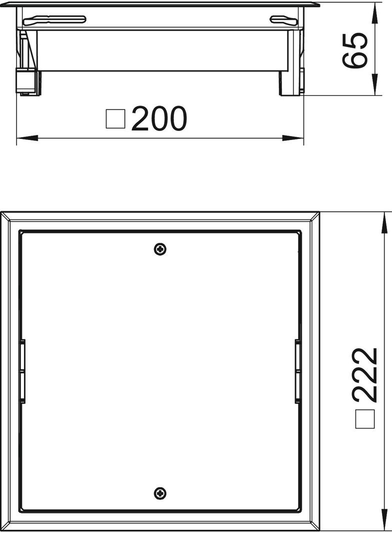 ZES4-2 U10T 9011, Kaseta rewizyjna uniwersalna