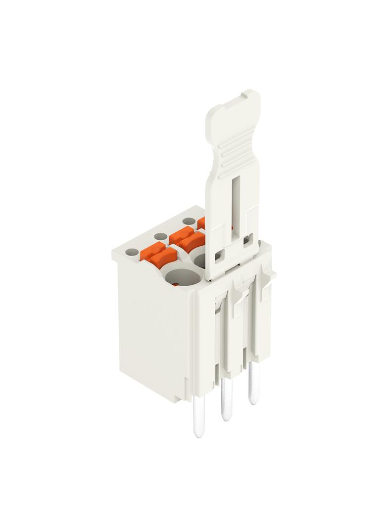 1-przewodowe gniazdo przycisk Push-in CAGE CLAMP jasnoszary /100szt./ 2091-1153 WAGO