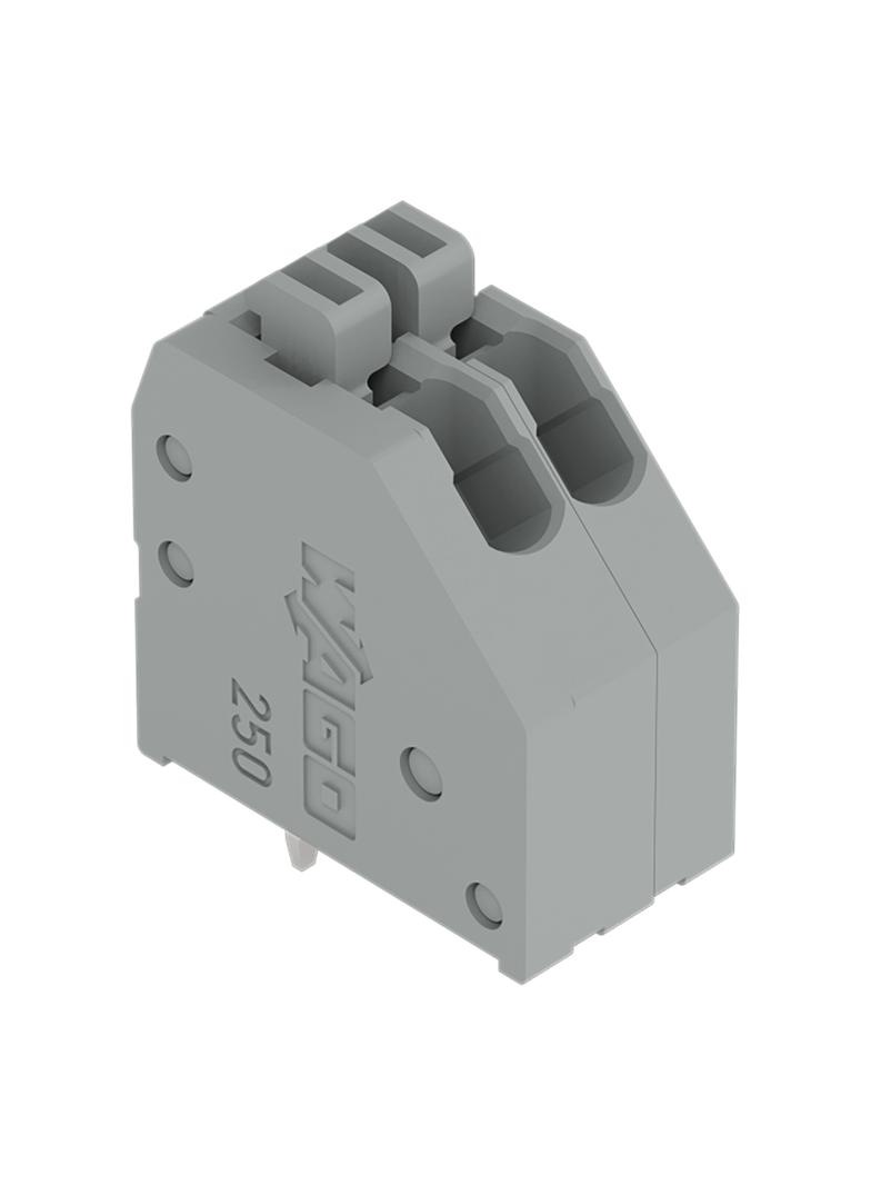 listwa zaciskowa do pł. drukowanych 2-bieg. szara raster 2,5 mm /180szt./ WAGO