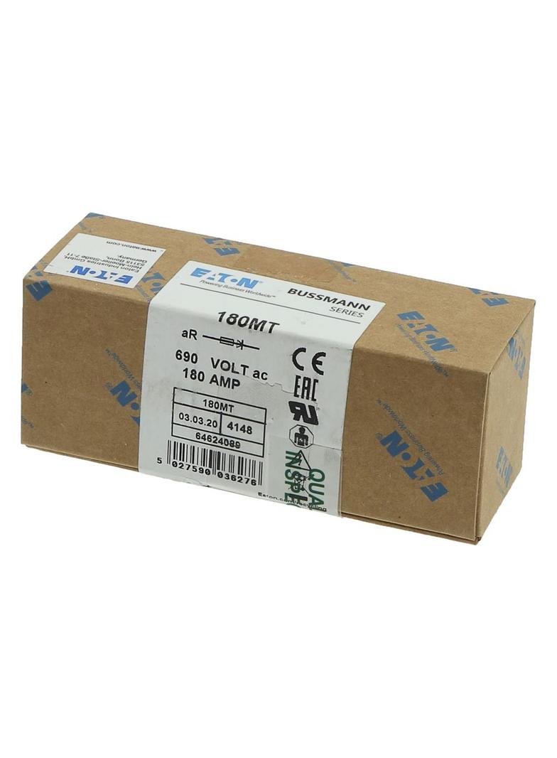 180AMP 690V AC BS88 HIGH SPEED FUSE Wkładka szybka 180A AC 690V DC 350V BS88 41x113 mm aR 180MT EATO