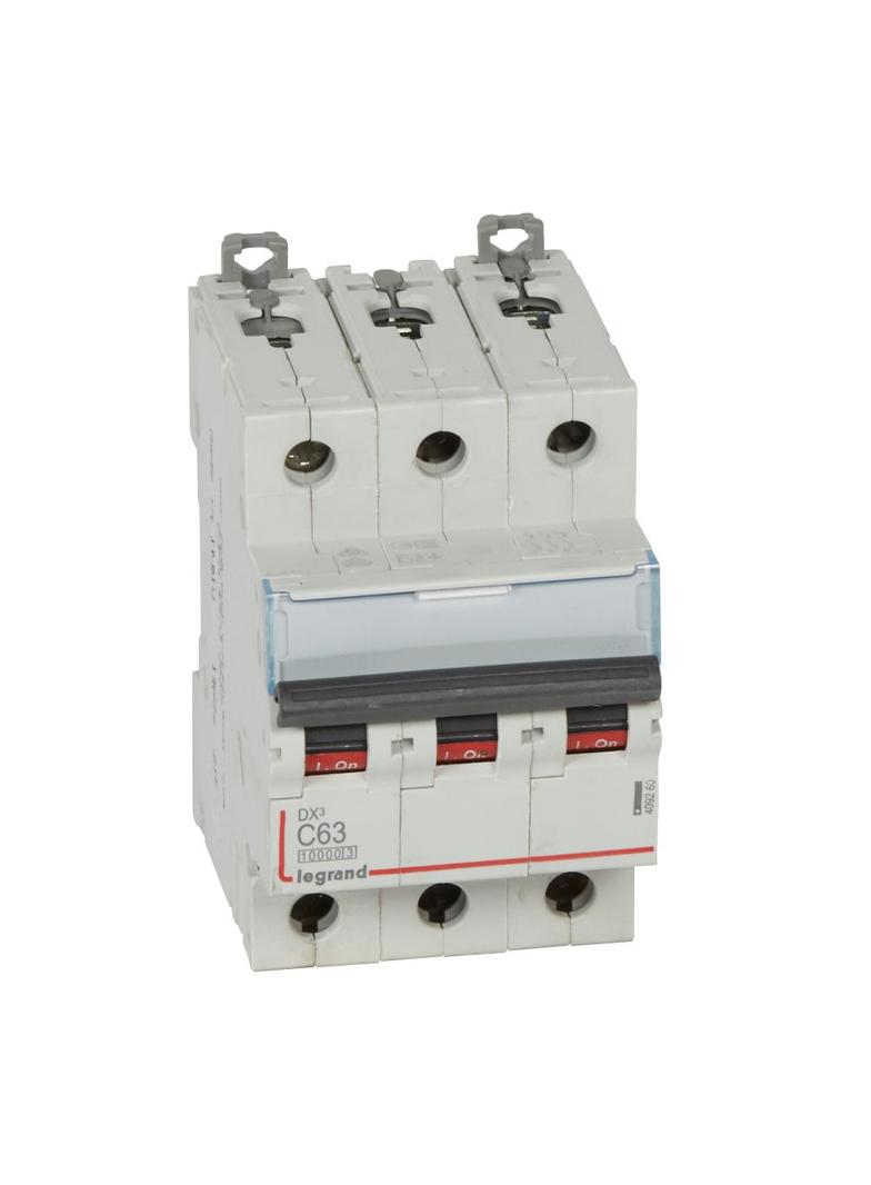WYŁĄCZNIK NADPRĄDOWY S 313 3P C 63A 10000A SERII DX3, Legrand