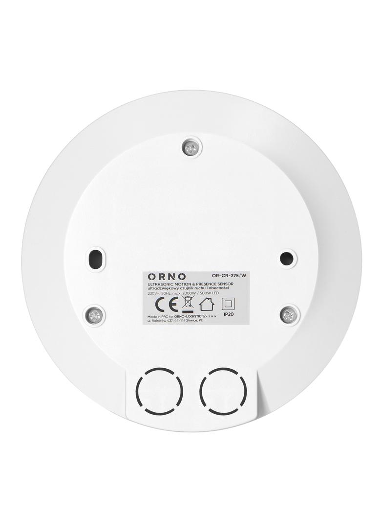 Mikrofalowy czujnik obecności 360st. IP20 2000W ultra płaski - 2,5cm OR-CR-275/W ORNO