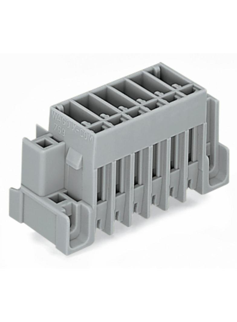 X-COM wtyk 4-biegunowy szary raster 5 mm