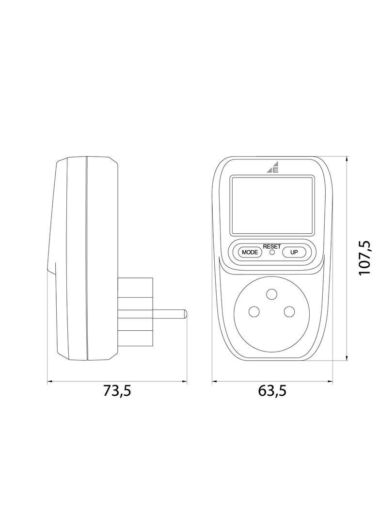 WatomierZ-iernik energii WME szary OPATÓWEK