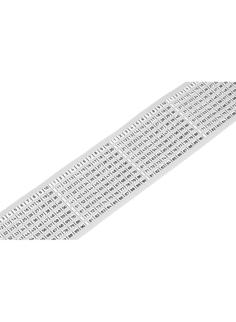 etykiety do opisu ciągłego 9 pasm 3 mm x 25 m białe