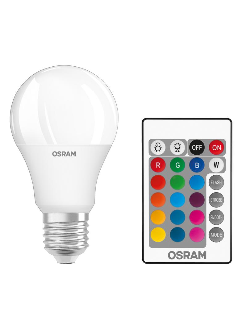 Lampa LED STAR+ CL A RGBWFR 60 dimmable via remote control 9,7W 827 E27