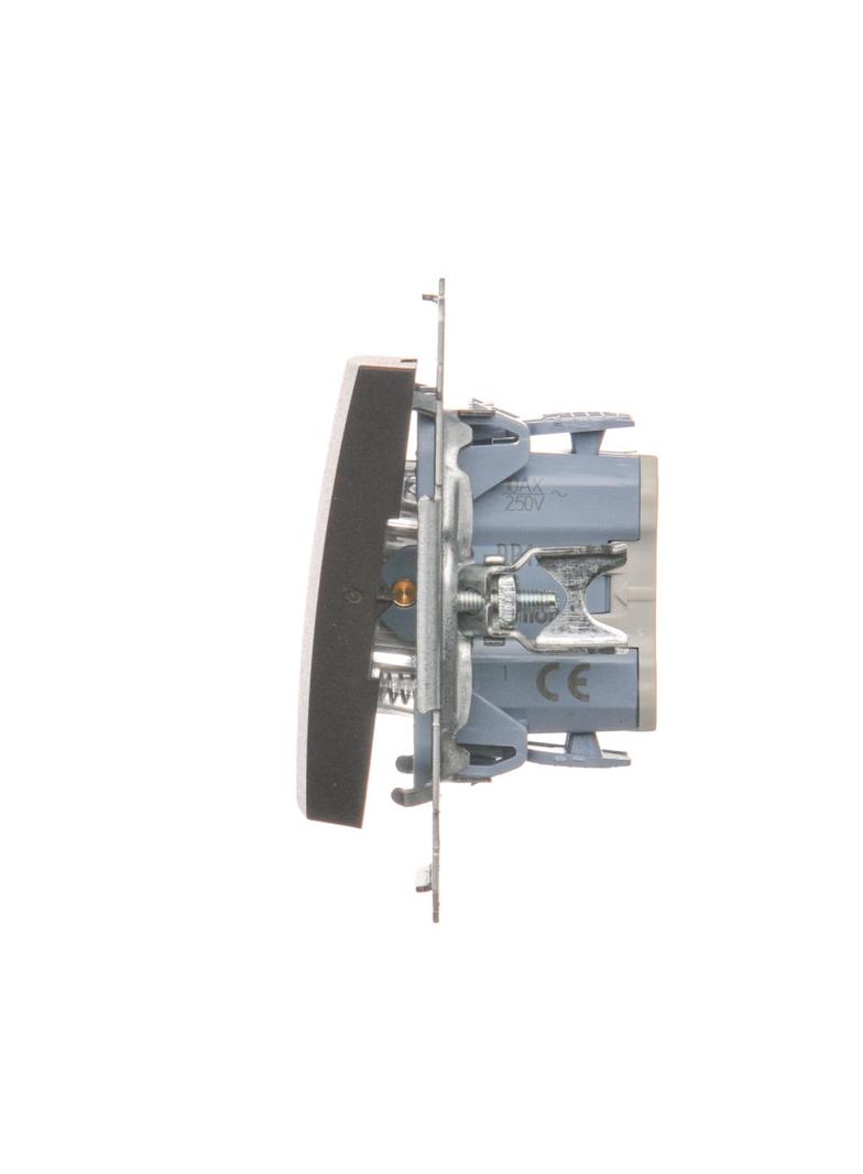 Simon 54 Przycisk pojedynczy zwierny bez piktogramu 10A szybkozłączka brąz mat