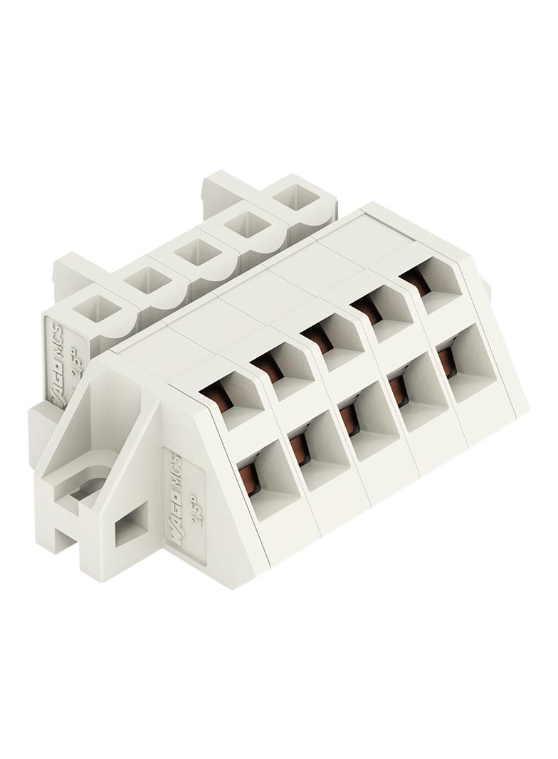 MCS-MIDI Classic gniazdo kątowe 5-bieg. j-szare raster 5 mm /50szt./ WAGO