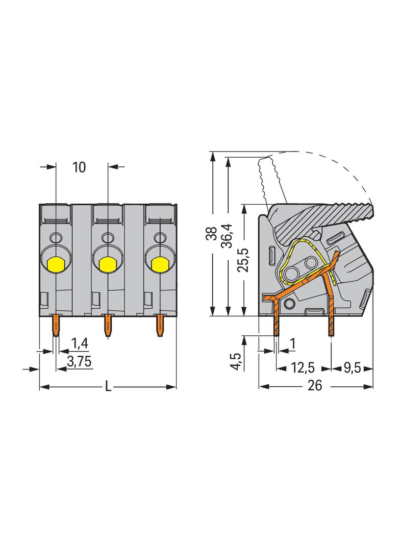 złączka do płytek drukowanych