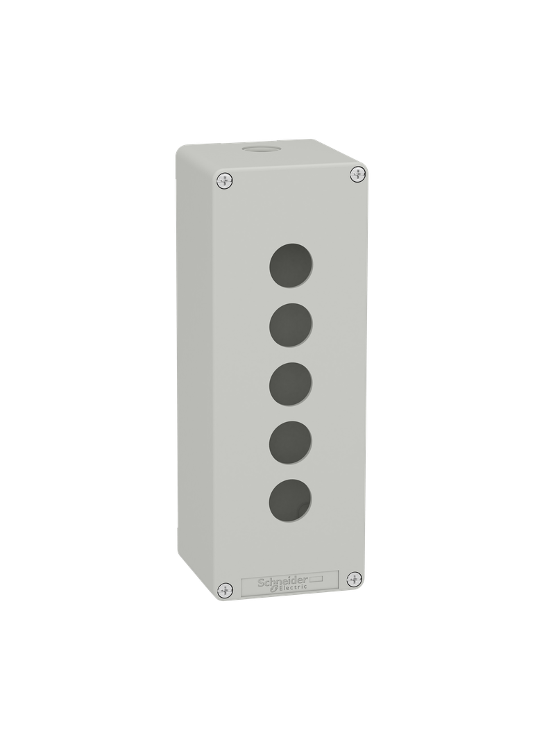 Kaseta sterownika, szara, 5 otworów