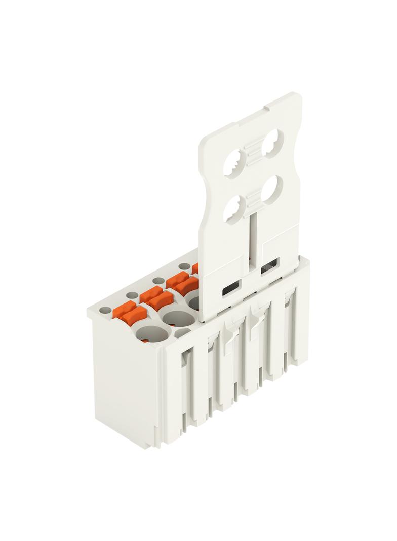 Gniazdo picoMAX raster 3,5mm 6‑biegunowe z płytką uchwytową 2091‑1106 /50szt./ WAGO